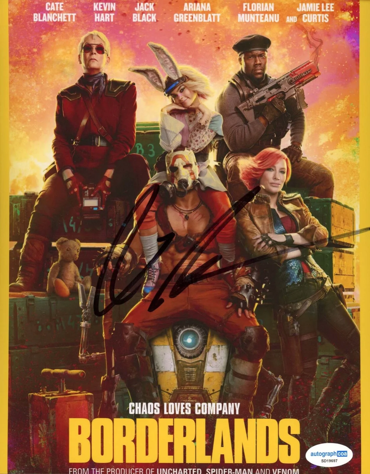 Florian Munteanu — Florian Munteanu signed "BORDERLANDS" 8x10 Photo EXACT PROOF g Krieg ACOA COA, image 4