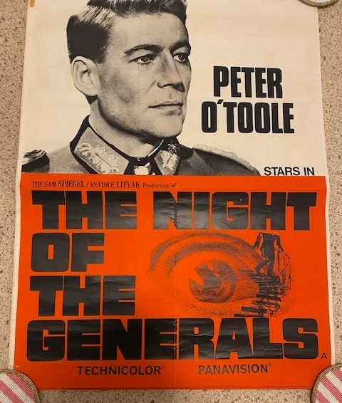 The Night Of The Generals Original One Sheet Peter O'Toole as General Tanz -RARE, изображение 3