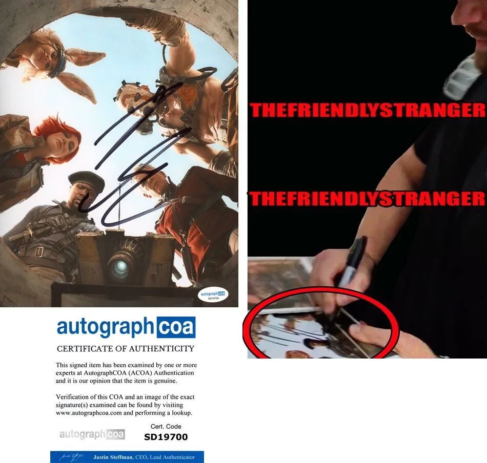 Florian Munteanu — Florian Munteanu signed "BORDERLANDS" 8x10 Photo EXACT PROOF i Krieg ACOA COA
