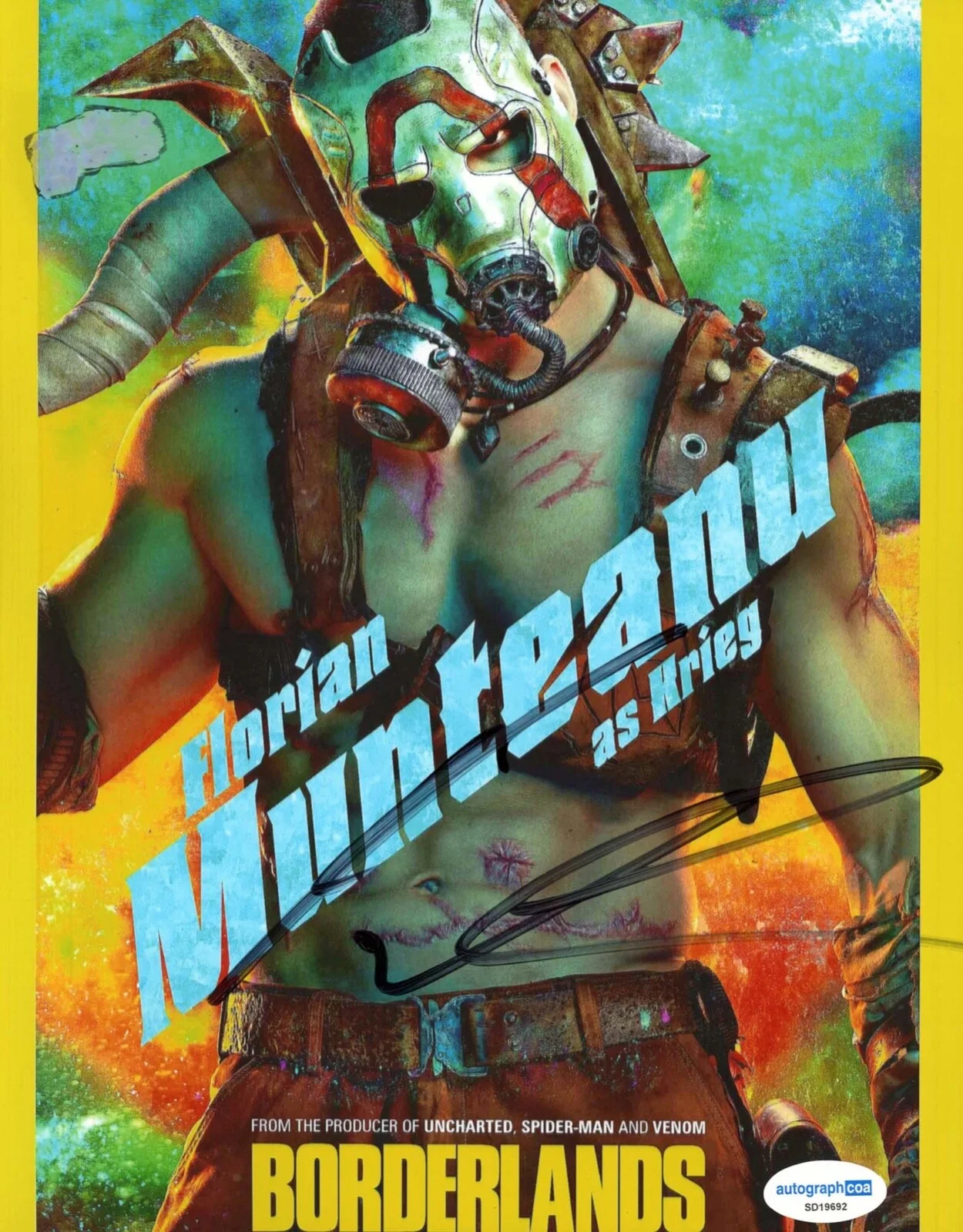 Florian Munteanu — Florian Munteanu signed "BORDERLANDS" 8x10 Photo EXACT PROOF b Krieg ACOA COA, image 4