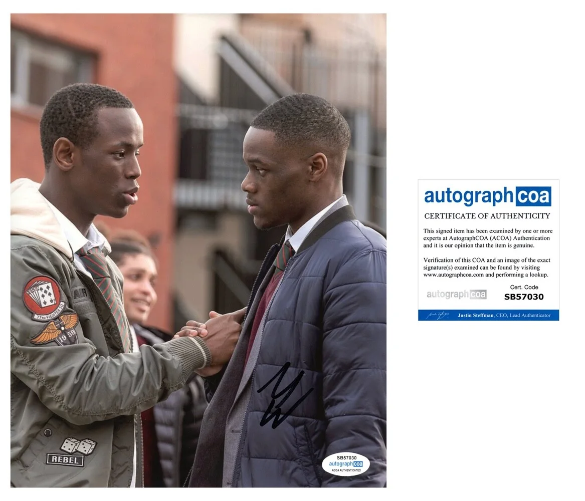 MICHEAL WARD — Micheal Ward signed "TOP BOY" 8x10 Photo Autographed e Jamie ACOA COA
