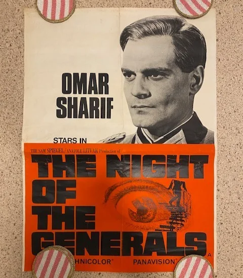 The Night Of The Generals - Original 1 Sheet - Omar Sharif as Major Grau - RARE, изображение 2