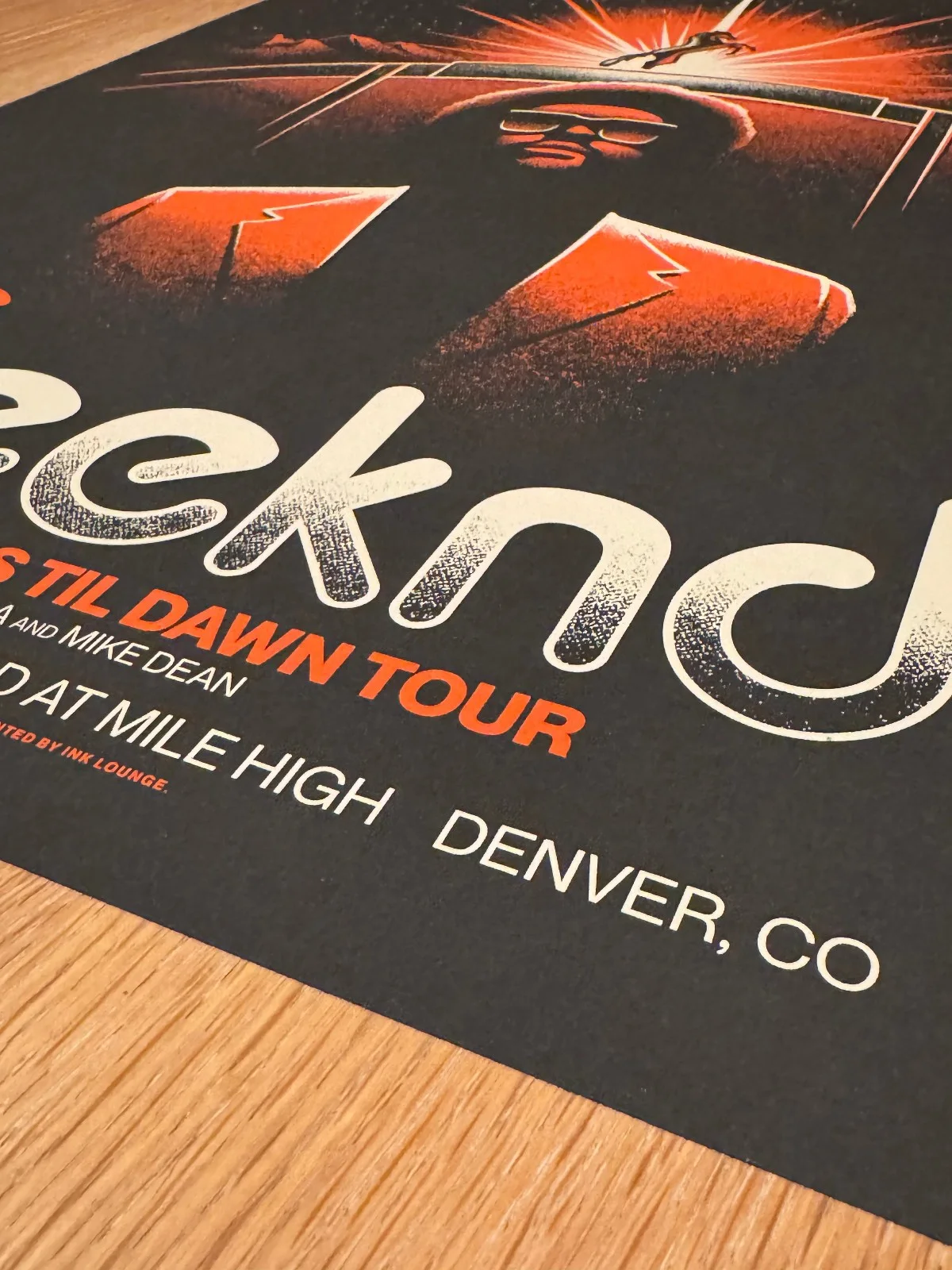 THE WEEKND - Screen Print #'d edition Poster - MILE HIGH DENVER - 2022, изображение 3