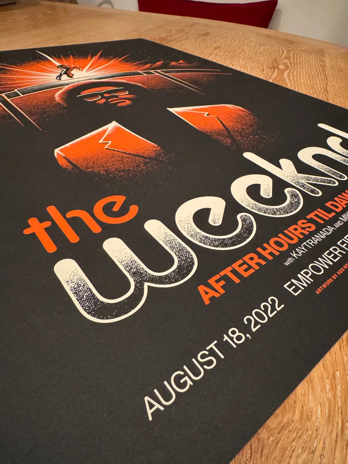 THE WEEKND - Screen Print #'d edition Poster - MILE HIGH DENVER - 2022, изображение 5