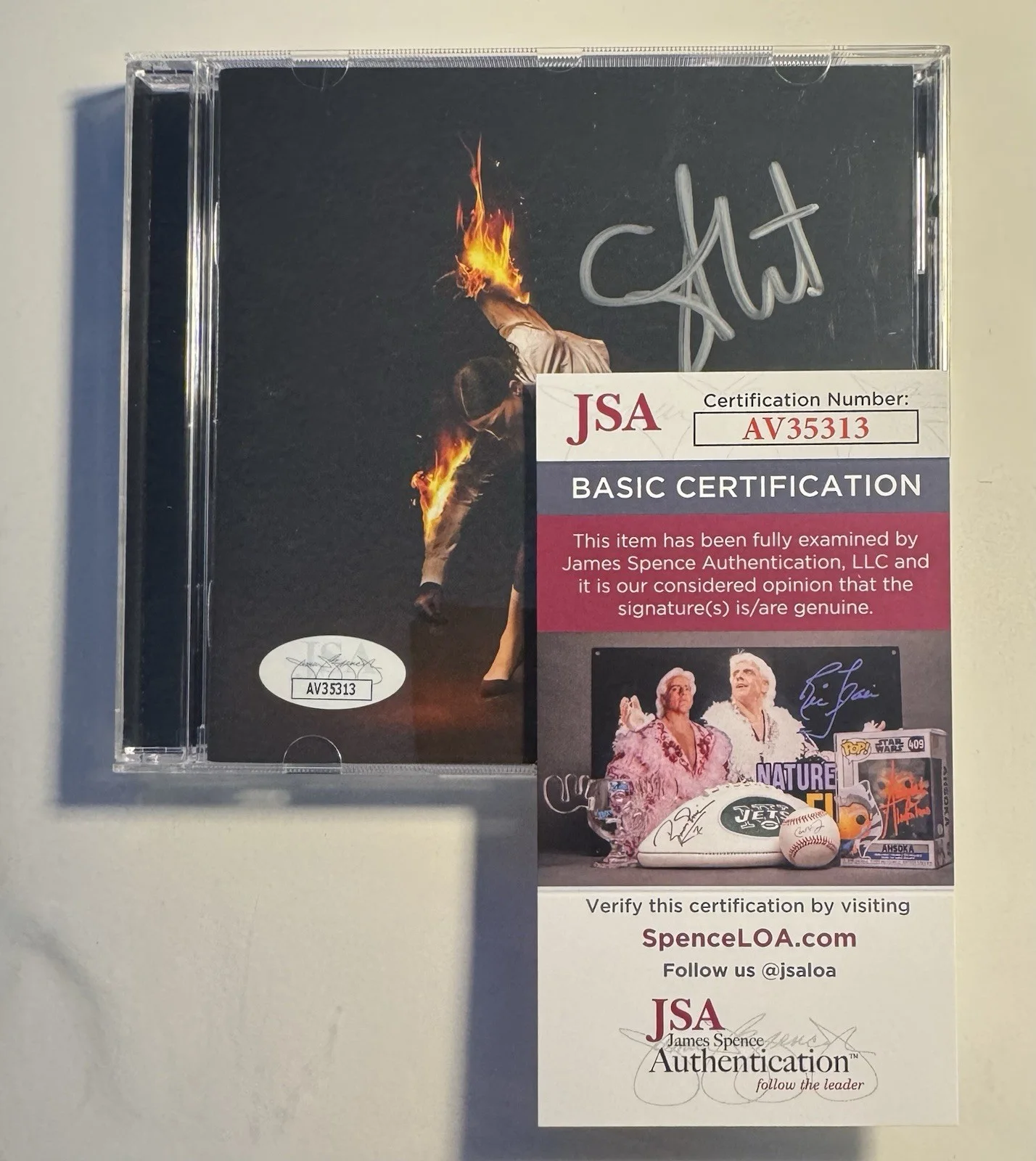 St. Vincent (aka Anne Erin Clark) Signed "All Born Screaming" CD Album JSA Auth, изображение 2