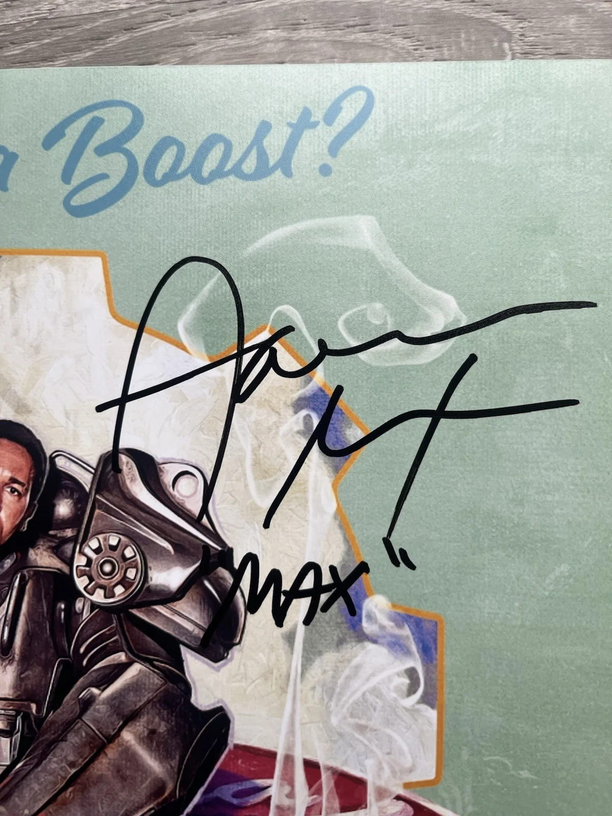 Aaron Moten — Aaron Moten Signed Fallout 11x14 Photo Beckett COA Maximus, изображение 4