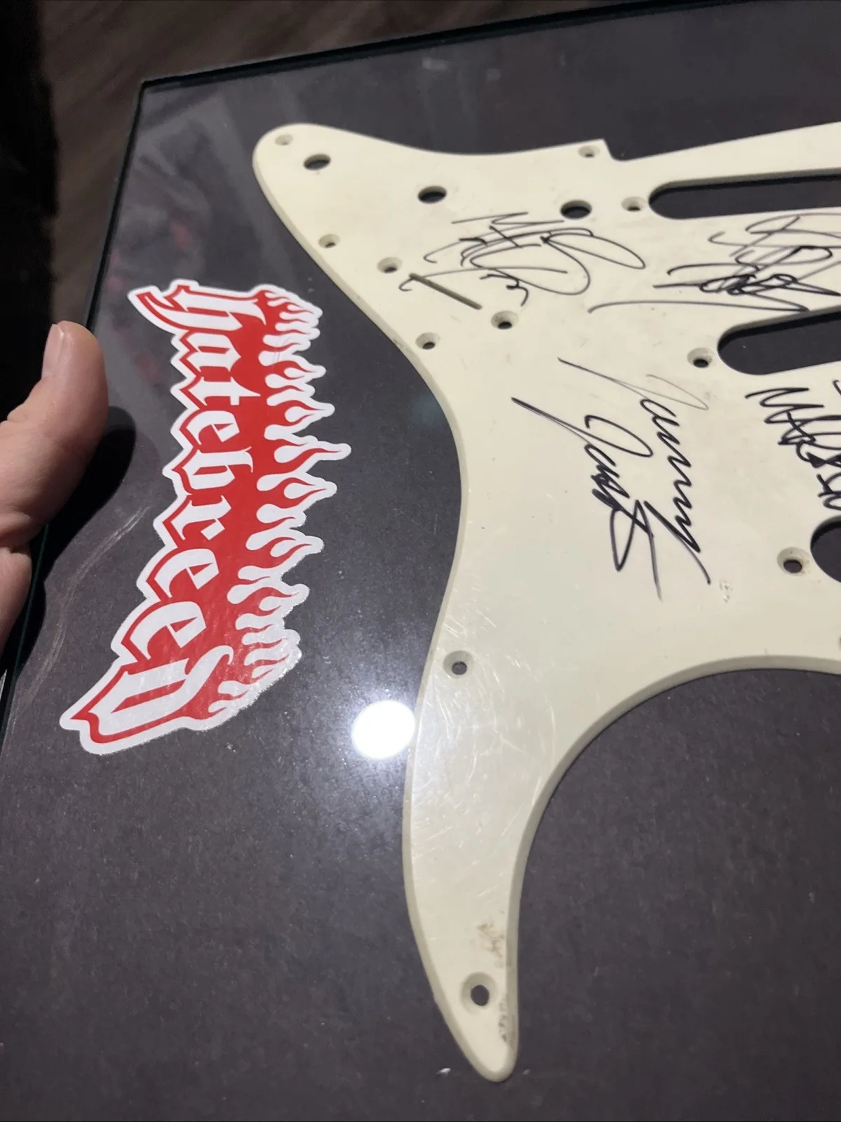 Hatebreed Signed Guitar Pick Autographed Framed Metal Ozzfest, image 5