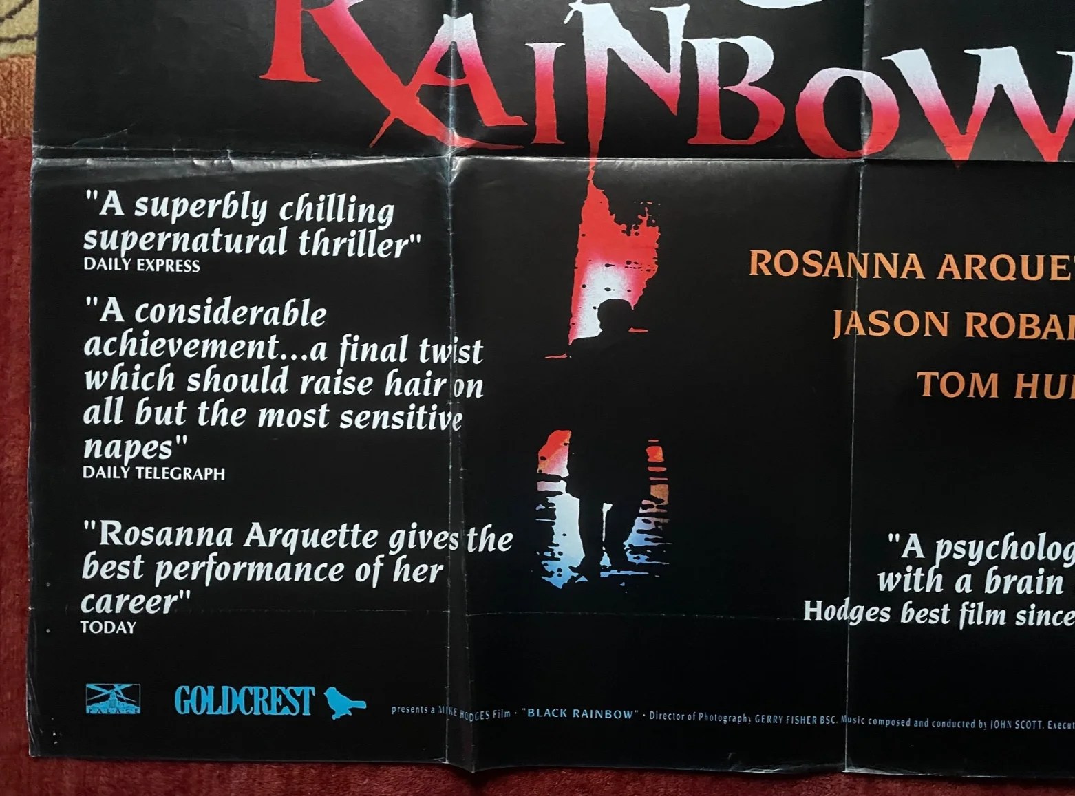 BLACK RAINBOW (1989) Original UK Quad Horror Movie Poster Rosanna Arquette, изображение 4