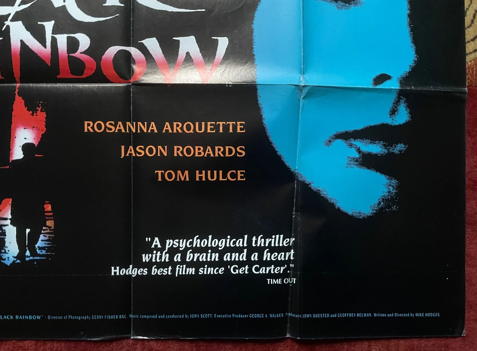 BLACK RAINBOW (1989) Original UK Quad Horror Movie Poster Rosanna Arquette, изображение 5