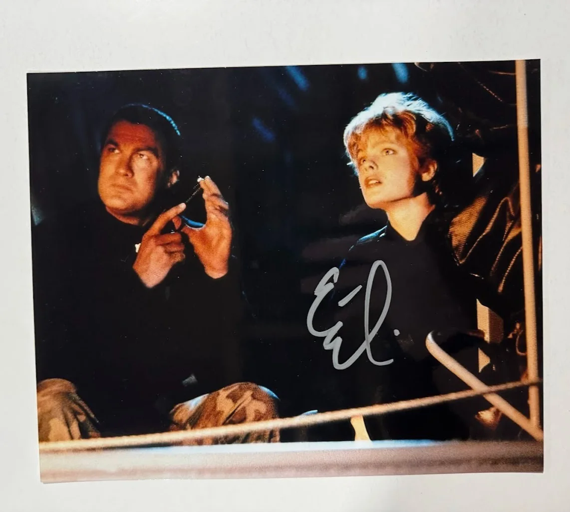 Erika Eleniak — Playboy Ms. July, 1989 Erika Eleniak signed 8x10photo Under Seige Baywatch ET