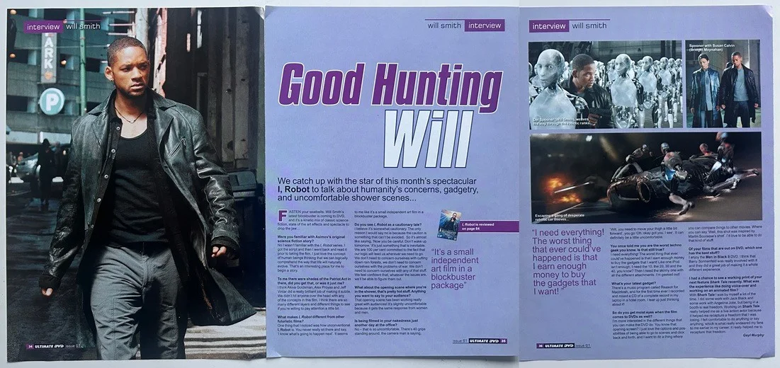 WILL SMITH - 2004 Full page UK magazine poster, image 2