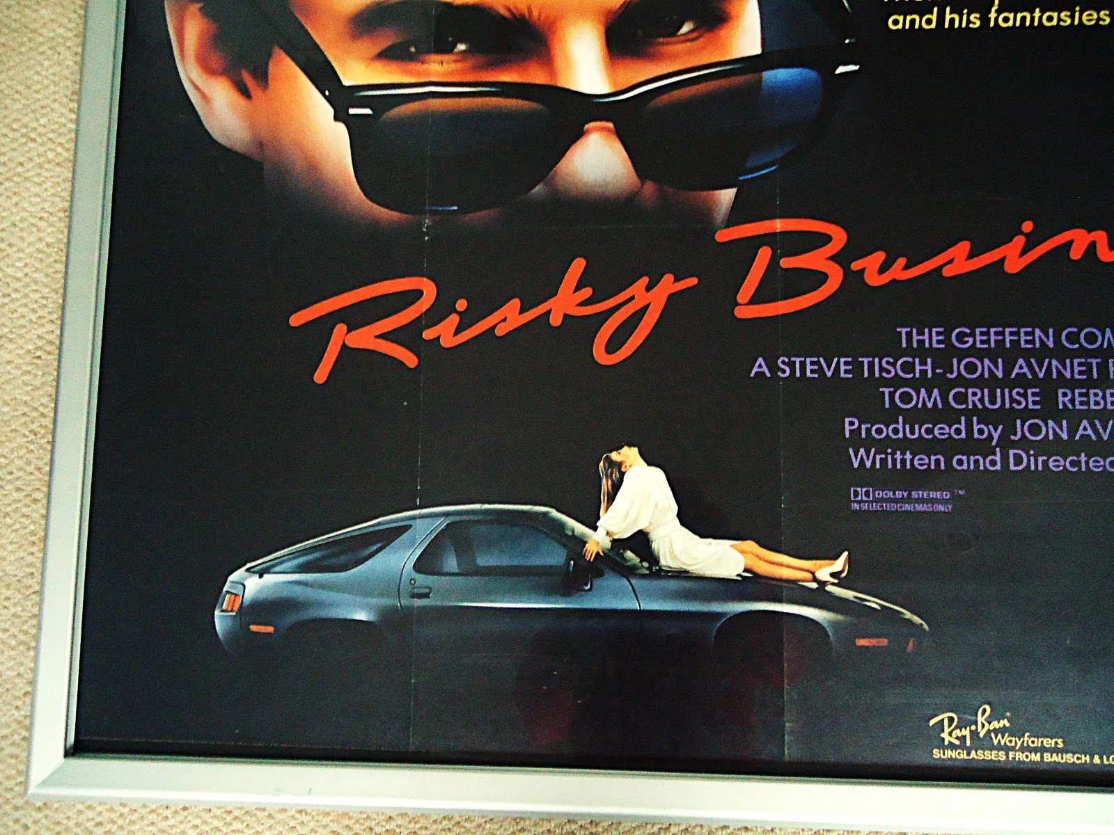 RISKY BUSINESS 1983 TOM CRUISE VINTAGE UK QUAD MOVIE POSTER COLLECIBLE RARE GEM, изображение 4