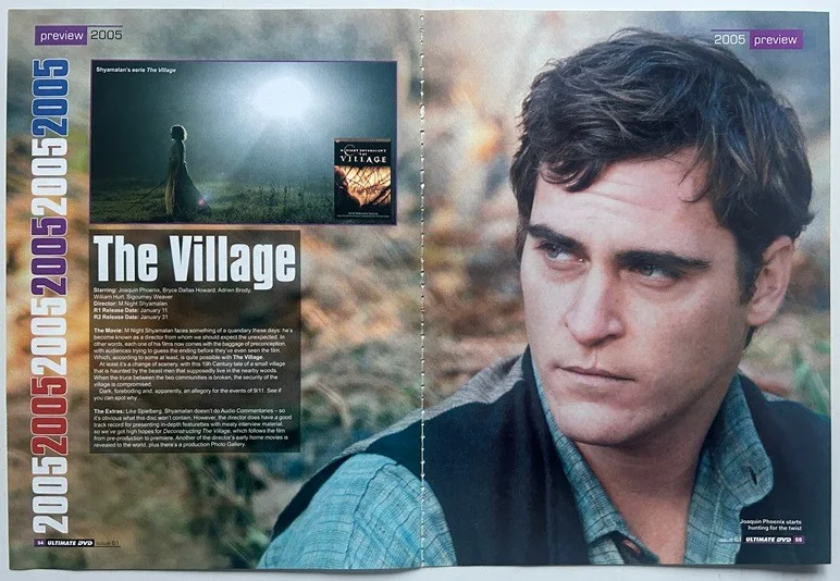 JOAQUIN PHOENIX - 2004 full page UK magazine poster THE VILLAGE, image 2