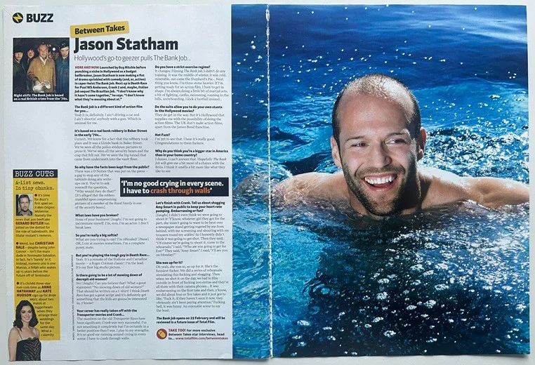JASON STATHAM - 2008 full page UK magazine poster, image 2