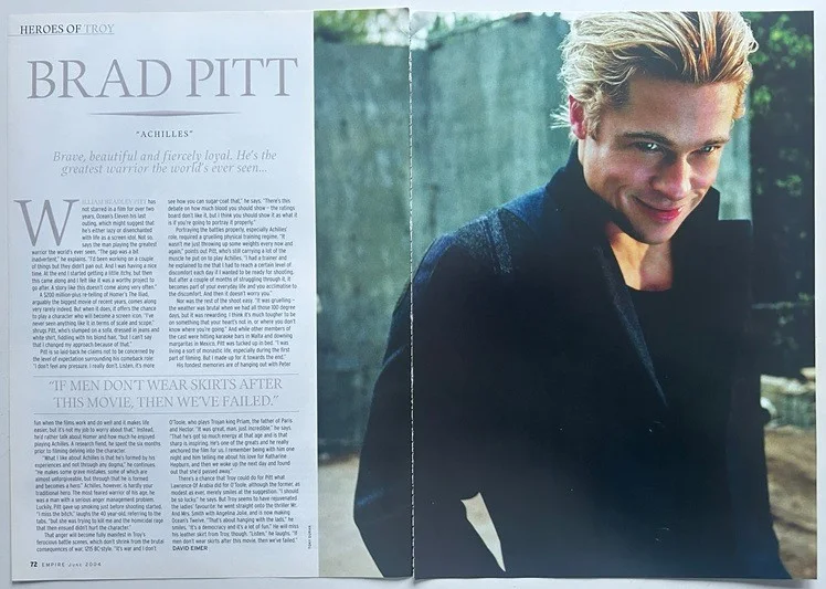 BRAD PITT - 2004 Full page UK magazine poster, image 2