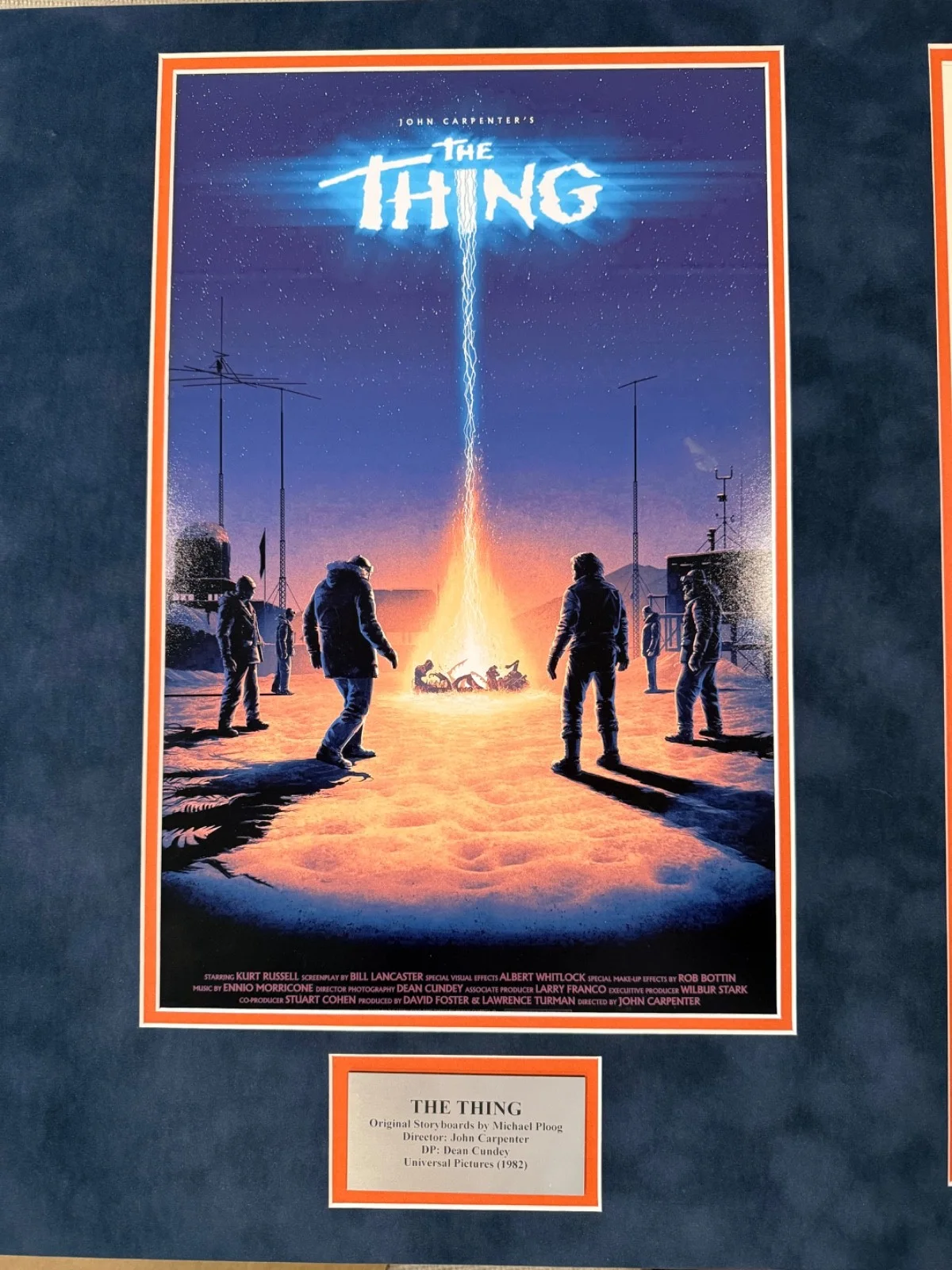 The Thing (1982) Original Storyboards John Carpenter Dean Cundy RARE + FRAMED, изображение 4