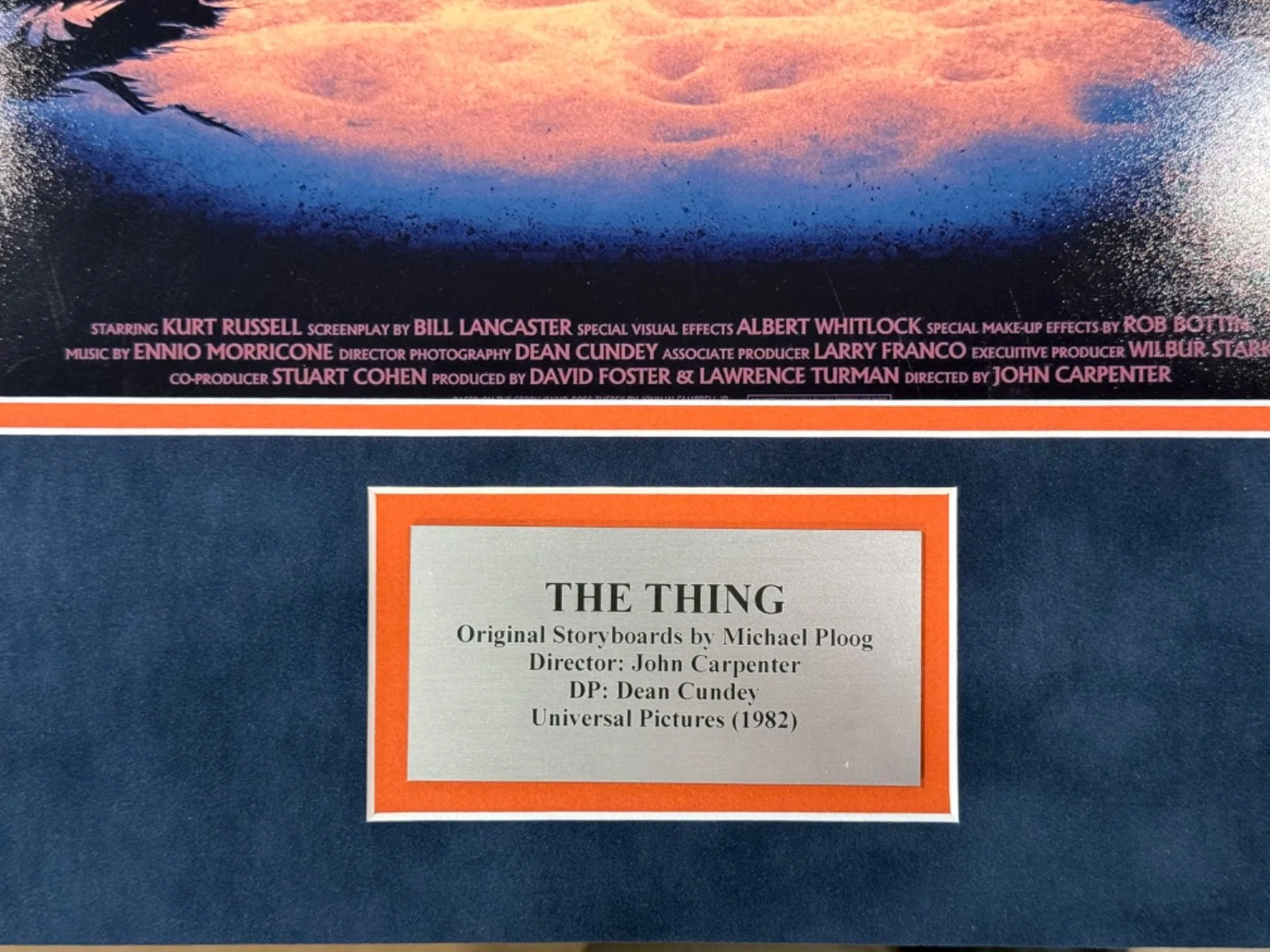 The Thing (1982) Original Storyboards John Carpenter Dean Cundy RARE + FRAMED, изображение 5