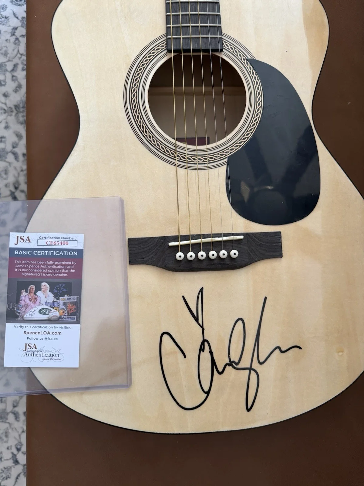 Carly Pearce Autographed Guitar JSA Certified, image 2