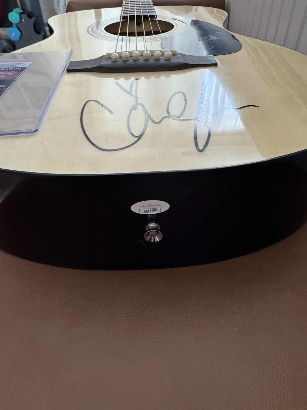 Carly Pearce Autographed Guitar JSA Certified, image 3