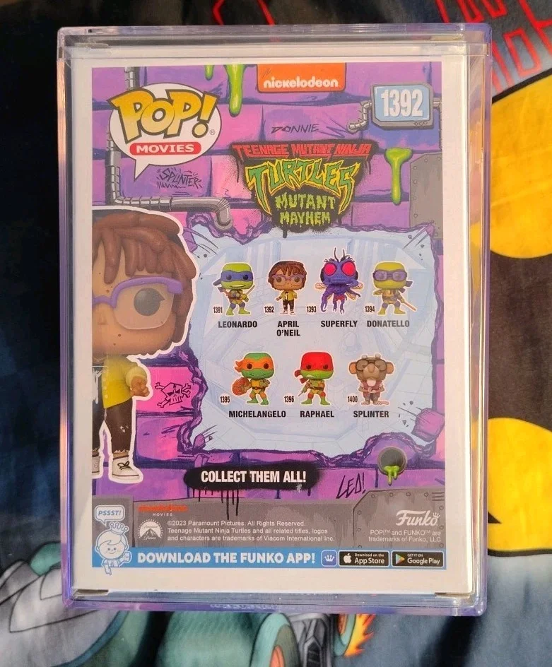 AYO EDEBIRI SIGNED TEENAGE MUTANT NINJA TURTLES Funko Pop APRIL O'Neil BAS Coa, изображение 4