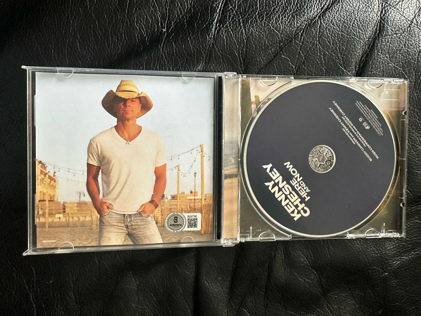 Kenny Chesney Signed Here And Now CD Beckett COA BU97760, image 2