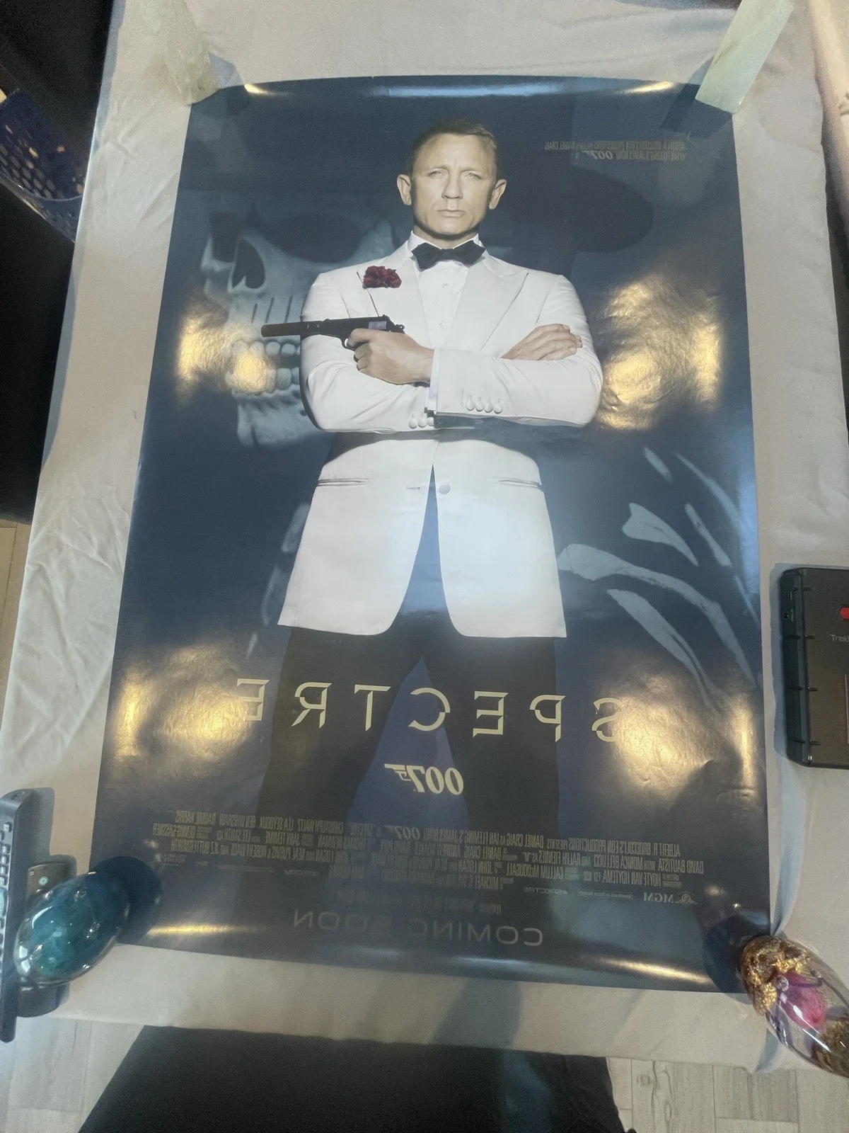 3x Original James Bond One Sheets 27x40 Rare, image 3