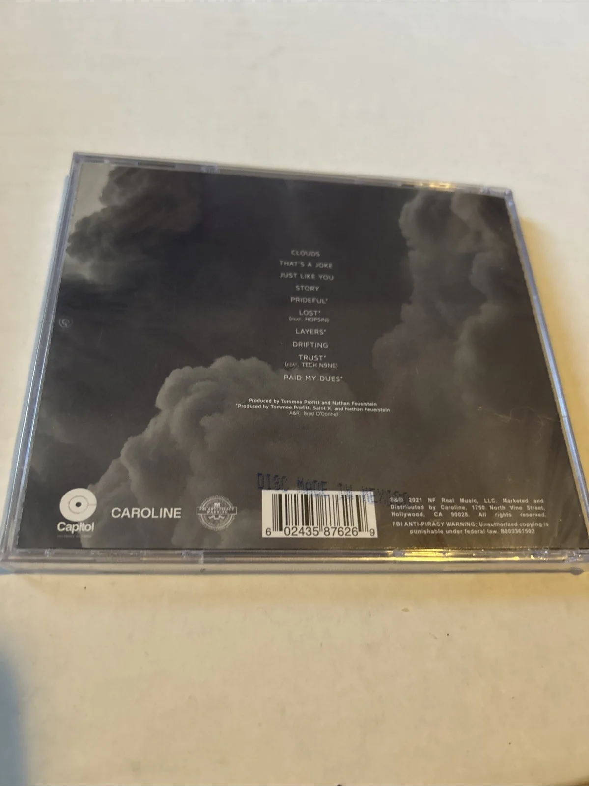 NF Signed Autographed CD The Mixtape New Sealed, image 2