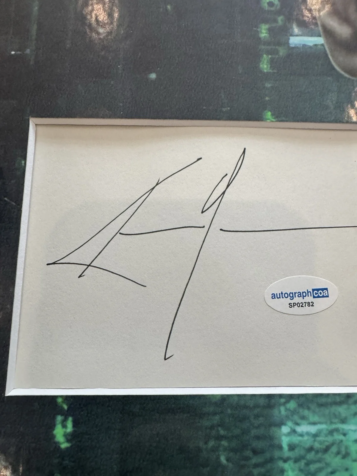 Keanu Reeves — Keanu Reeves Cut Signature “The Matrix” 16x20 Framed – ACOA, изображение 5