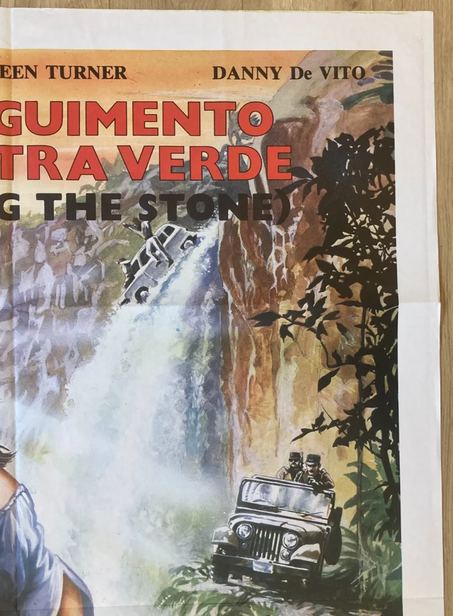 ROMANCING THE STONE 1984 Original Cinema ITALIAN 2 Fogli Movie POSTER 39x55in, изображение 3
