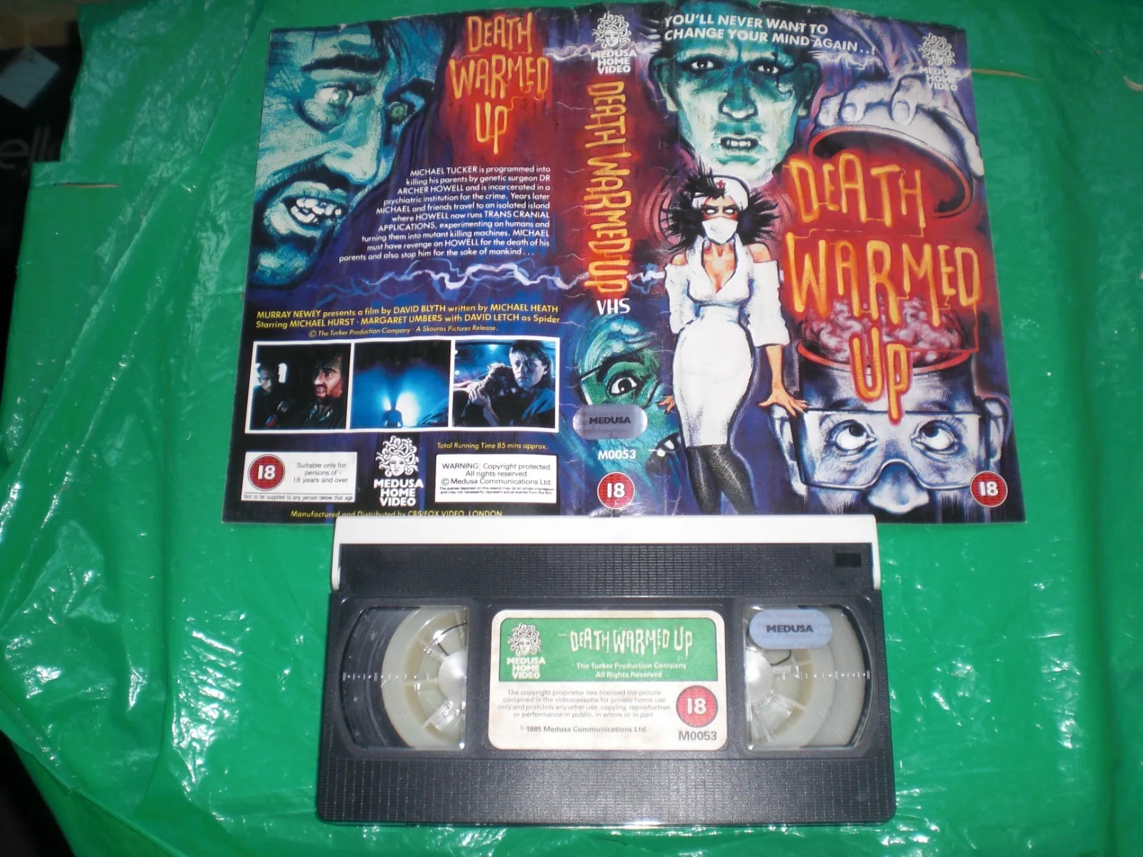 DEATH WARMED UP - MEDUSA ORIGINAL BIG BOX SLEEVE+ FREE FAULTY TAPE 3826, изображение 2