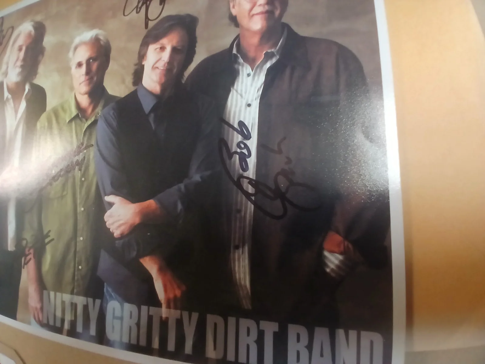 Nitty Gritty Dirt Band Signed 8x10 Cardstock Promo Photo color Guerented, image 2