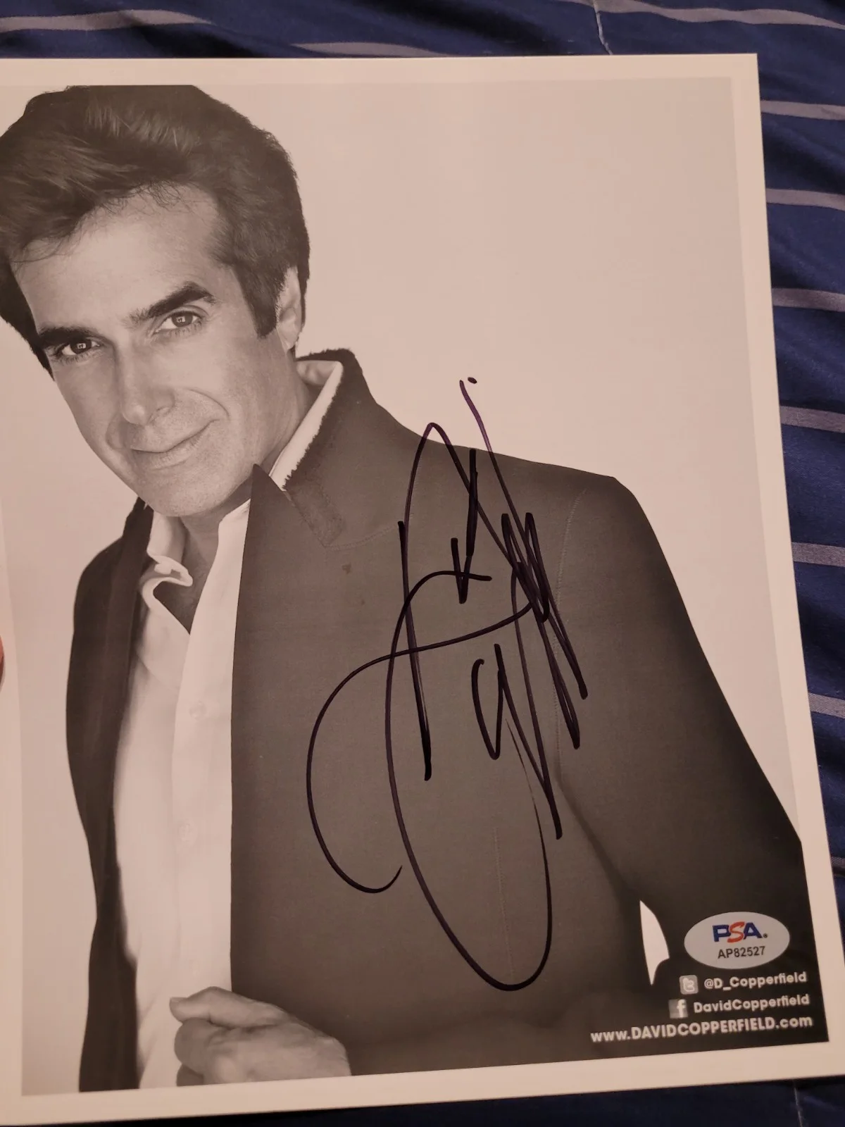 david copperfield — David Copperfield Signed Autograph 8x10 PSA COA Magician Illusions, image 2