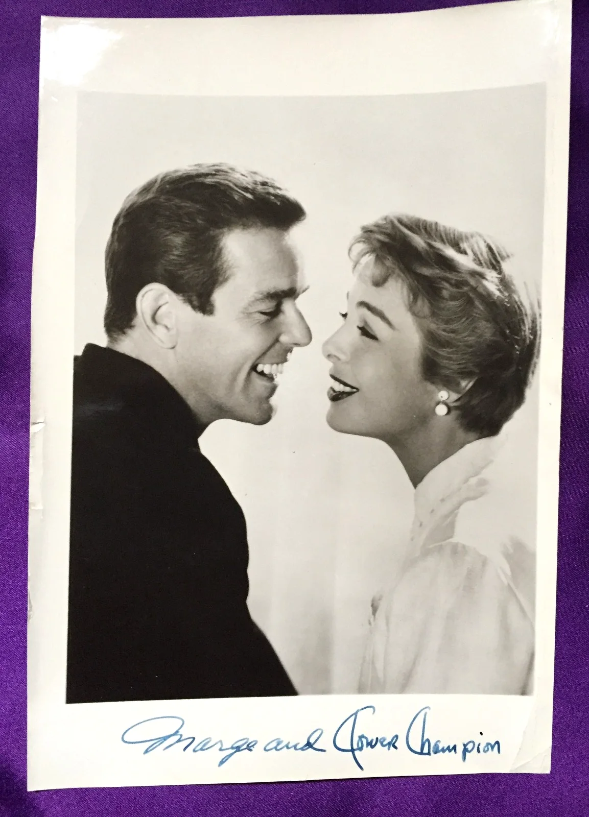 Marge Champion and Gower Champion — MARGE & GOWER CHAMPION - Dance & Acting Couple, 1950s - SIGNED PHOTO