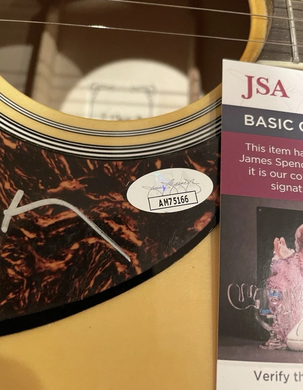 Dierks Bentley Signed Acoustic Guitar Country Music JSA COA, изображение 3