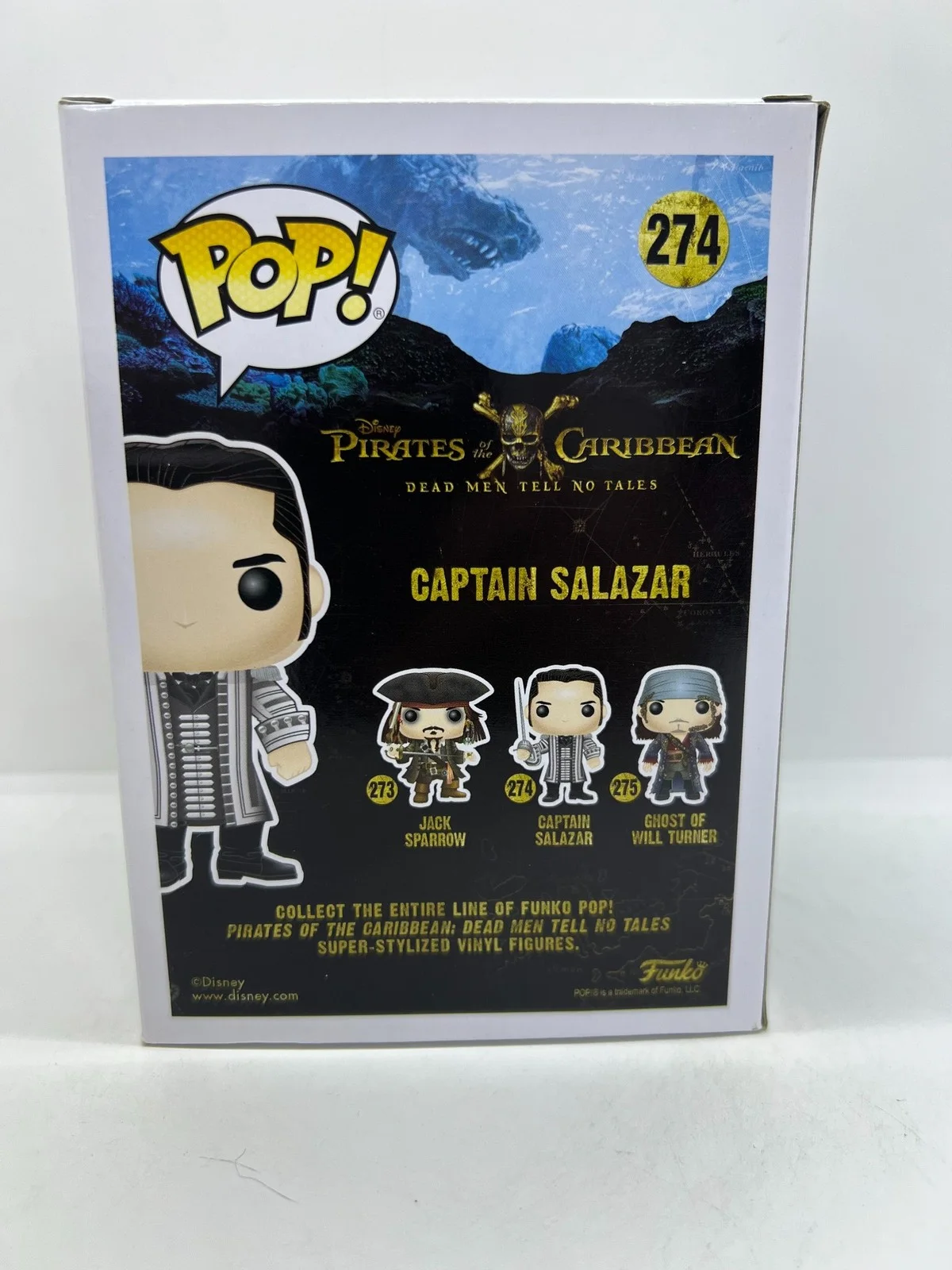 Javier Bardem Signed Captain Salazar Funko Pop Pirates of the Caribbe #274 ACOA, изображение 4