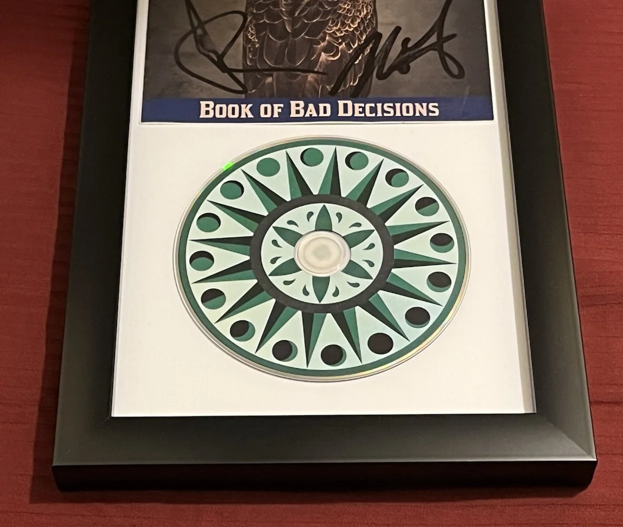 CLUTCH BAND SIGNED & FRAMED BOOK OF BAD DECISIONS CD DISPLAY AUTOGRAPH COA B, изображение 4