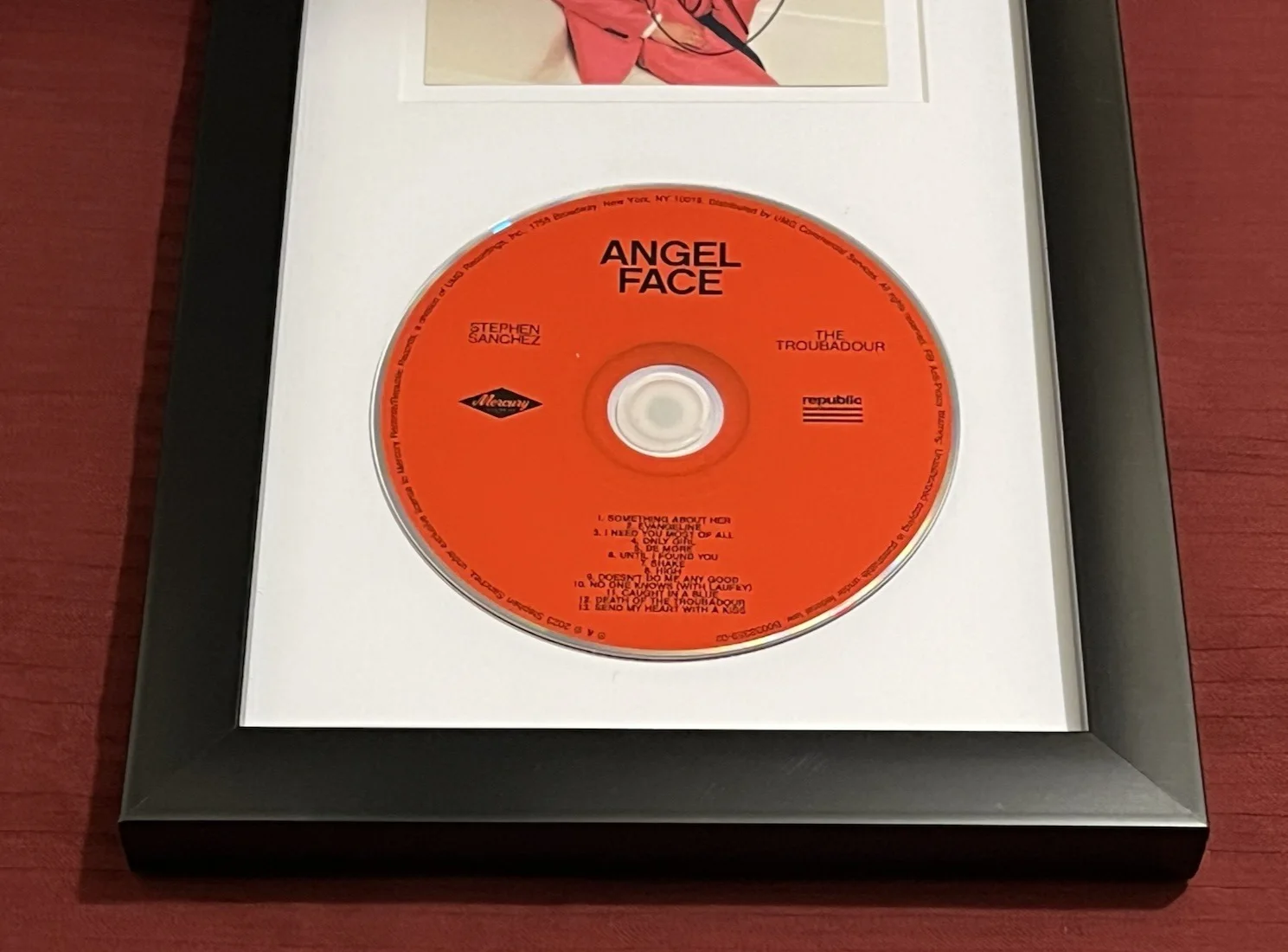 STEPHEN SANCHEZ SIGNED & FRAMED ANGEL FACE AWESOME CD DISPLAY AUTOGRAPH COA, image 4