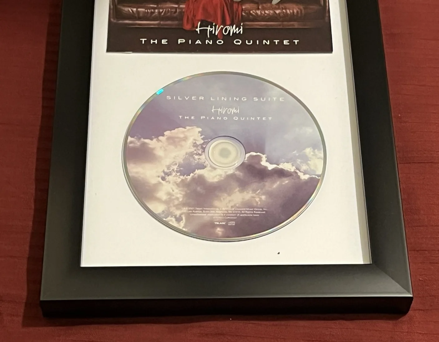 HIROMI SIGNED & FRAMED SILVER LINING SUITE CD DISPLAY AUTOGRAPH COA PIANO A, image 3
