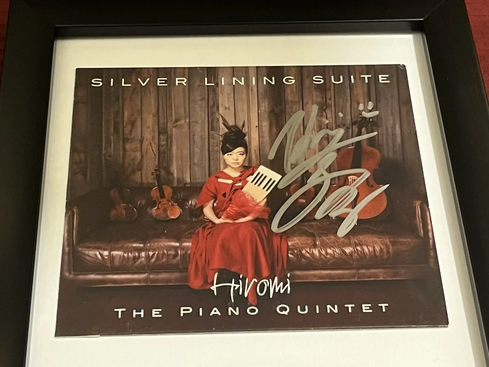 HIROMI SIGNED & FRAMED SILVER LINING SUITE CD DISPLAY AUTOGRAPH COA PIANO A, image 4