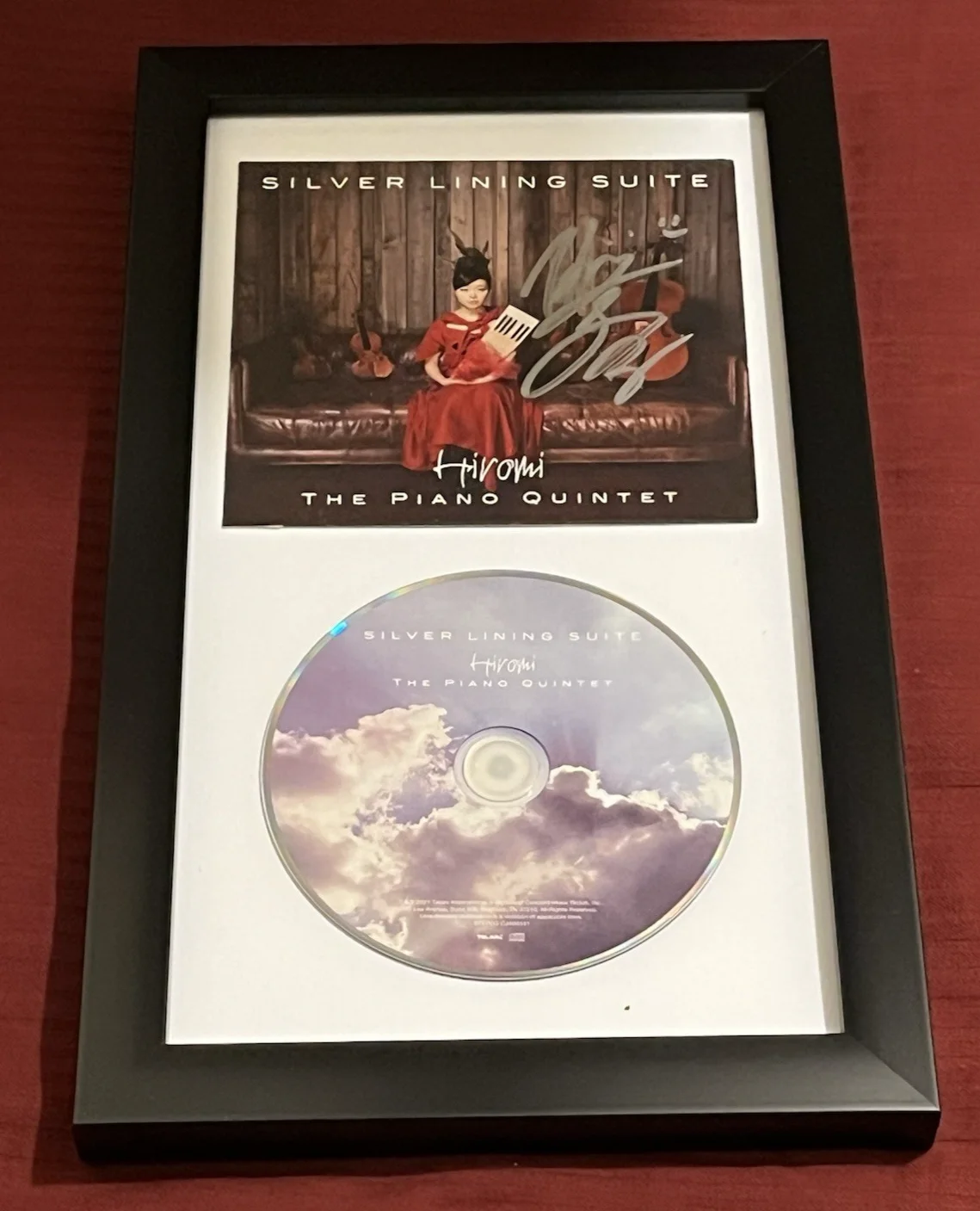 HIROMI SIGNED & FRAMED SILVER LINING SUITE CD DISPLAY AUTOGRAPH COA PIANO A, image 5