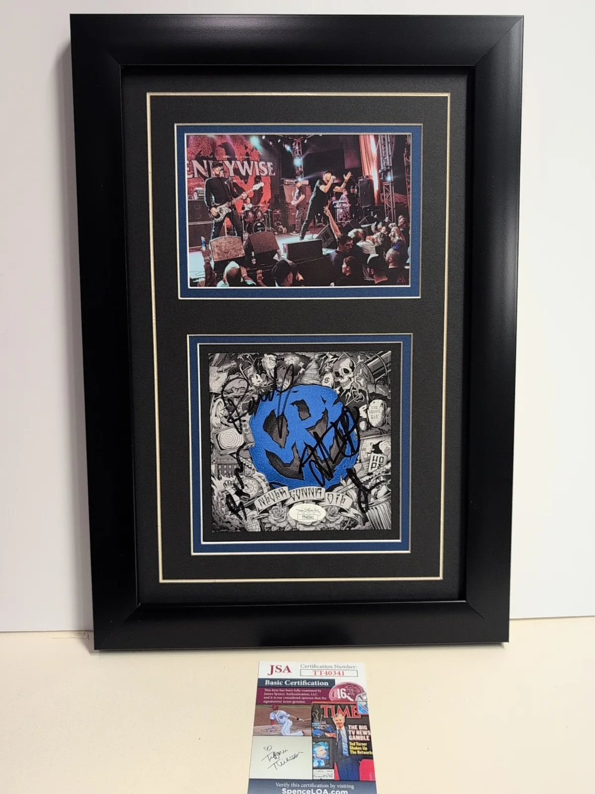 PUNK Pennywise Signed CD Never Gonna Die Frame 11x16 JSA COA Jim Fletcher, изображение 2