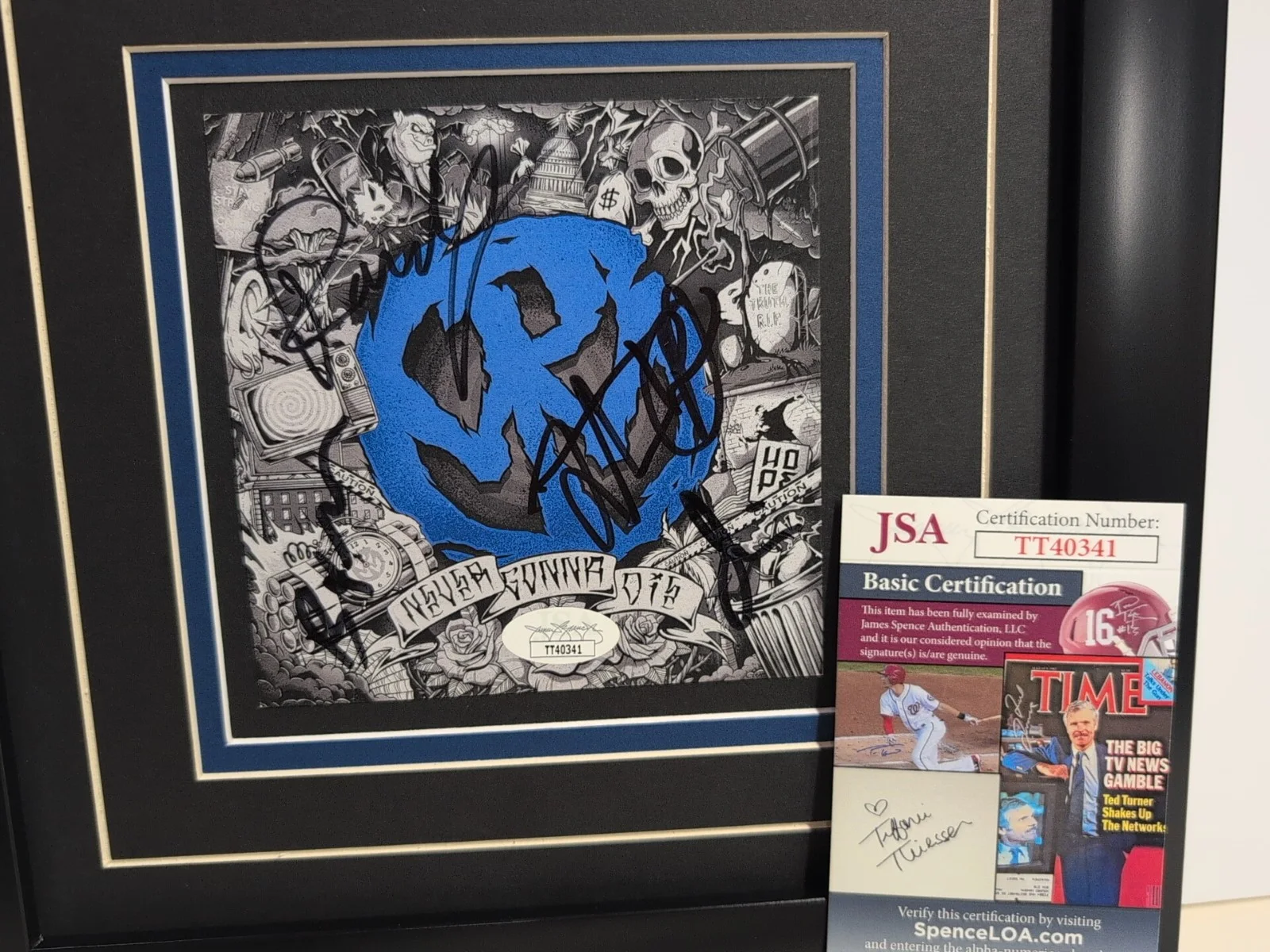 PUNK Pennywise Signed CD Never Gonna Die Frame 11x16 JSA COA Jim Fletcher, изображение 5