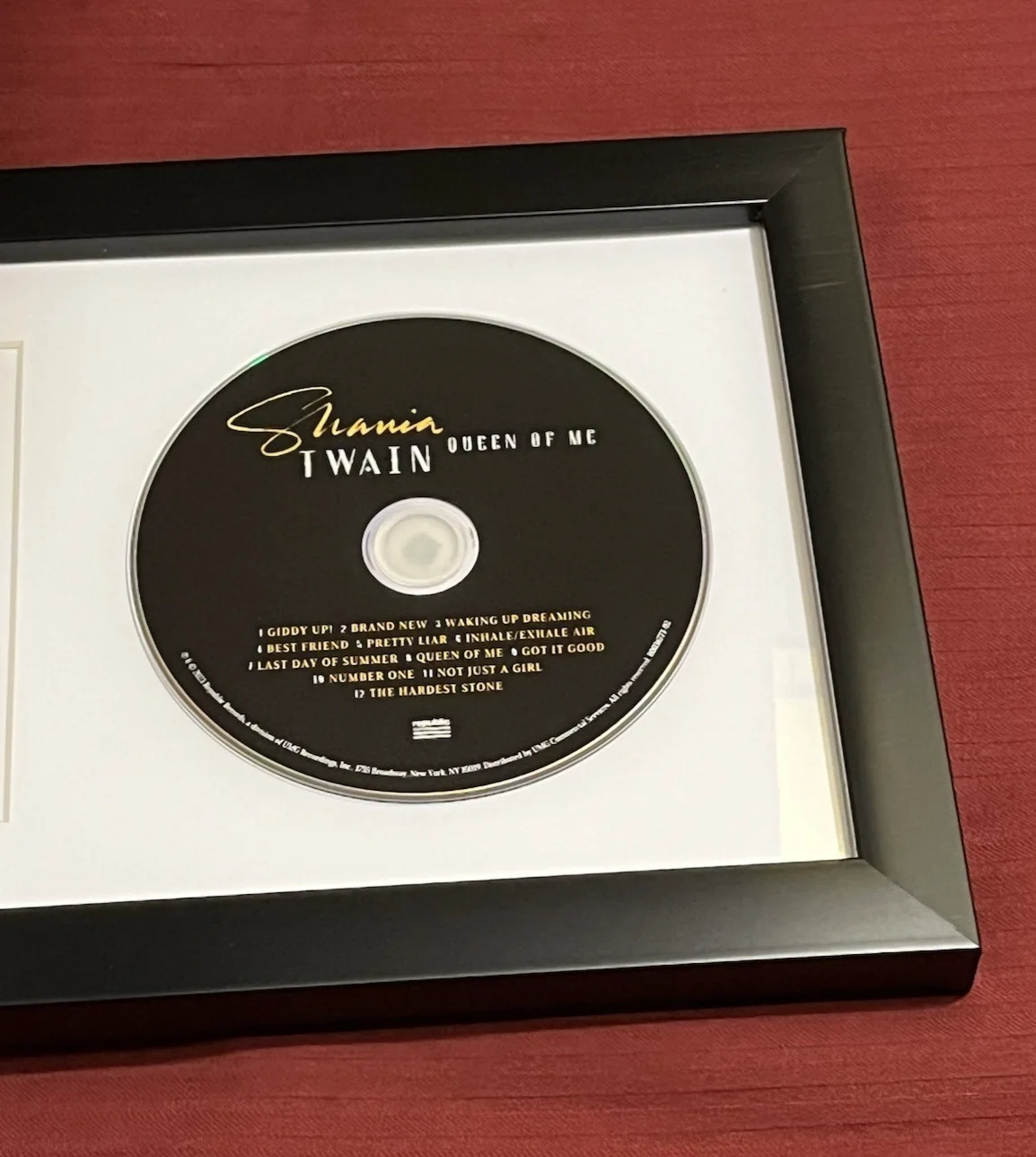 SHANIA TWAIN SIGNED & FRAMED QUEEN OF ME AMAZING CD DISPLAY AUTOGRAPH COA B, image 4