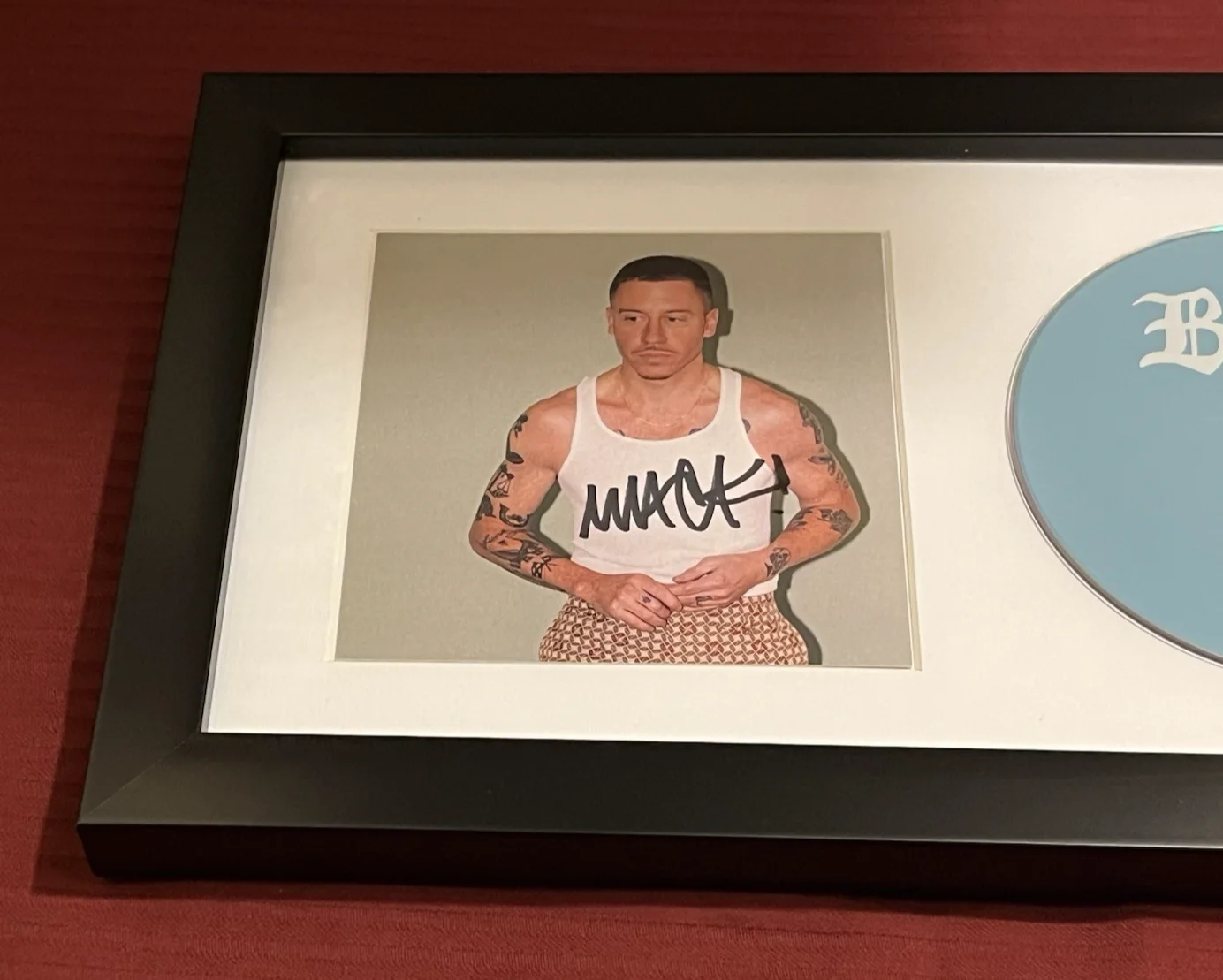 MACKLEMORE SIGNED & FRAMED BEN CD DISPLAY AMAZING AUTOGRAPH COA GEMINI HEIST A, image 3