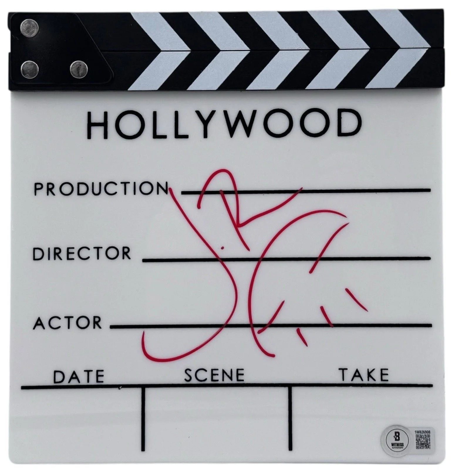 Jon Bernthal — Jon Bernthal Signed Clapperboard w/ Punisher Sketch Beckett Witnessed, image 2