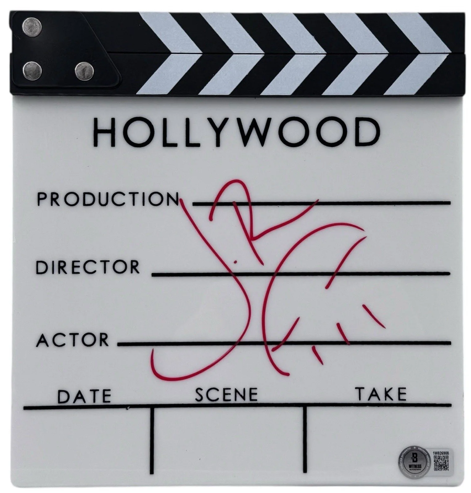 Jon Bernthal — Jon Bernthal Signed Clapperboard w/ Punisher Sketch Beckett Witnessed, image 4