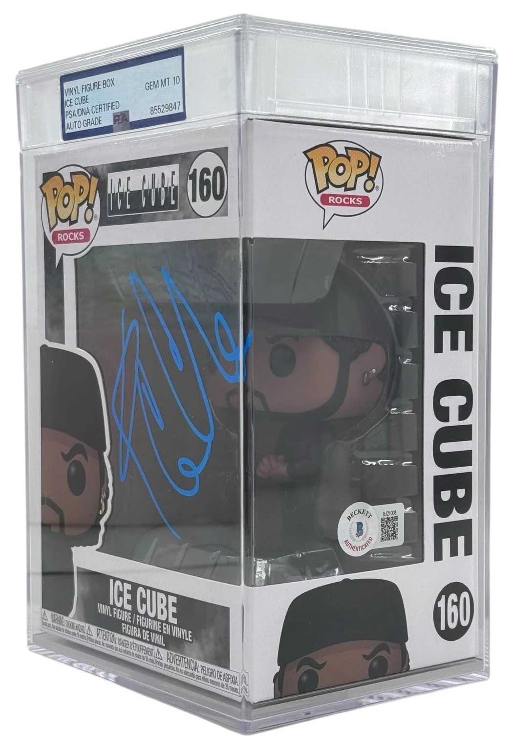 Ice Cube Signed Funko Pop #160 Beckett / PSA GEM MT 10 AUTO, image 2