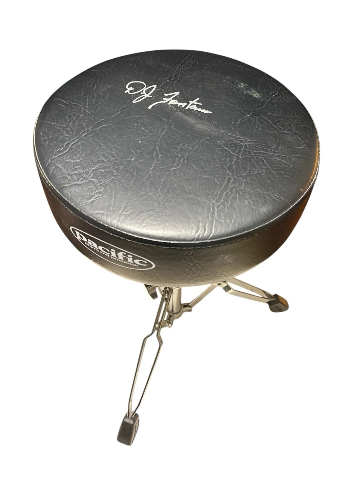 D.J. Fontana Signed Autograph SHOW USED Drum/Drummers Chair! HOF Elvis Band Mate, изображение 2