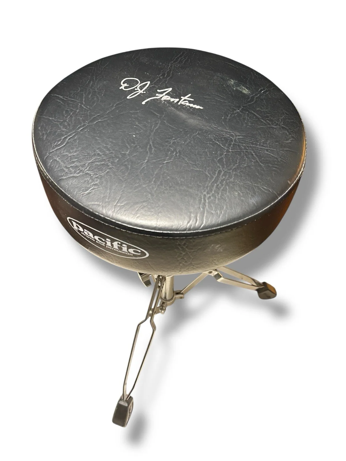 D.J. Fontana Signed Autograph SHOW USED Drum/Drummers Chair! HOF Elvis Band Mate, изображение 3