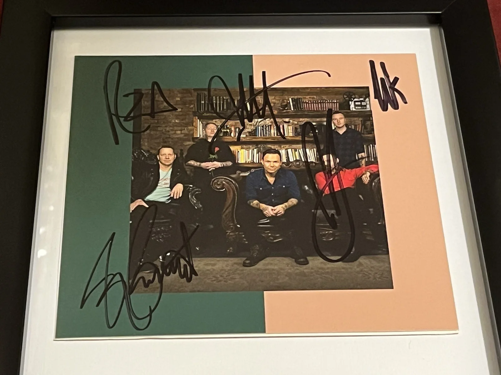 BLUE OCTOBER SIGNED & FRAMED THIS IS WHAT I LIVE FOR CD DISPLAY AUTOGRAPH COA A, image 5